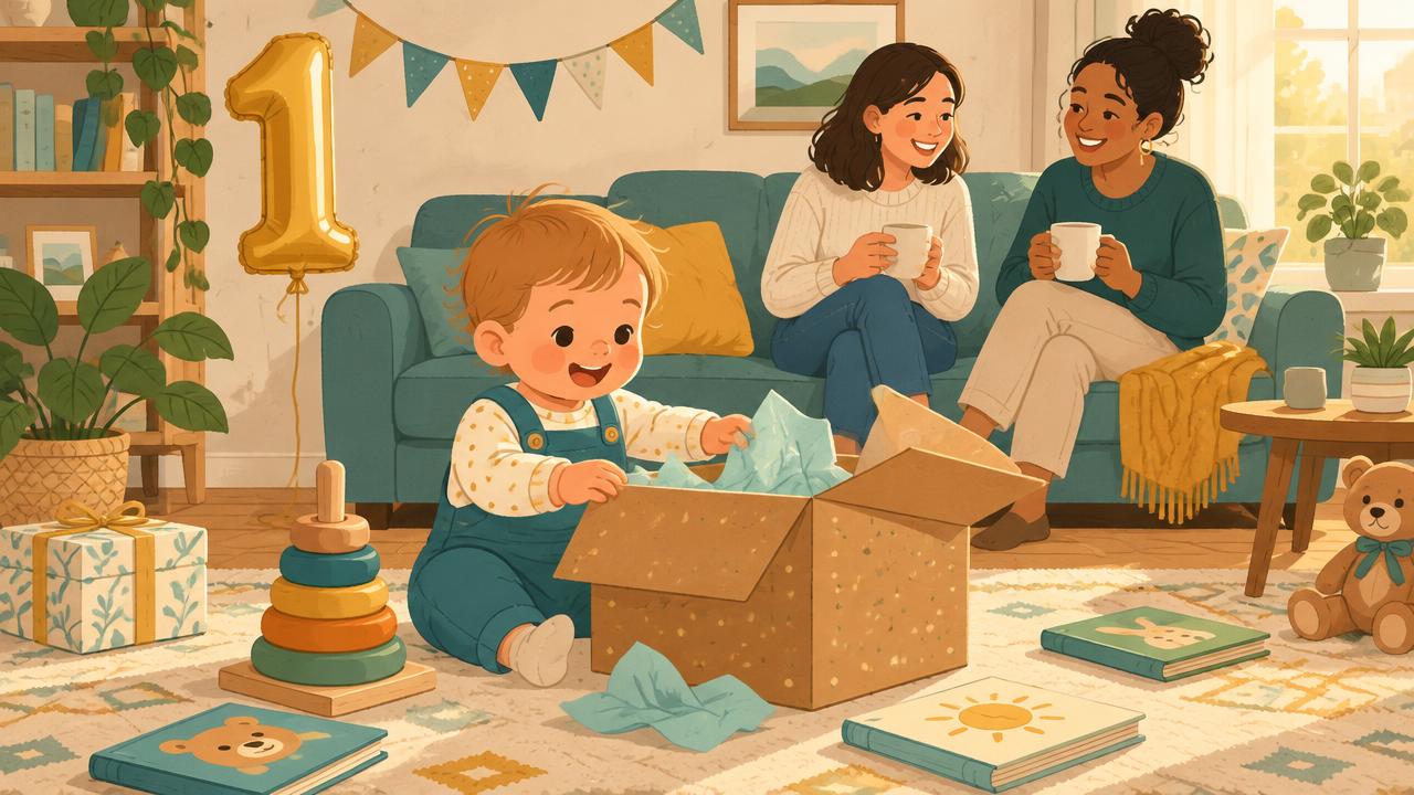 Illustration for: 1st birthday gift ideas (that parents actually want)